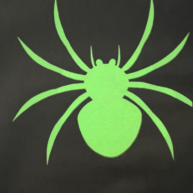 Spider Insect Pattern Glow In-the-dark Heat Transfers for Backpack Decoration