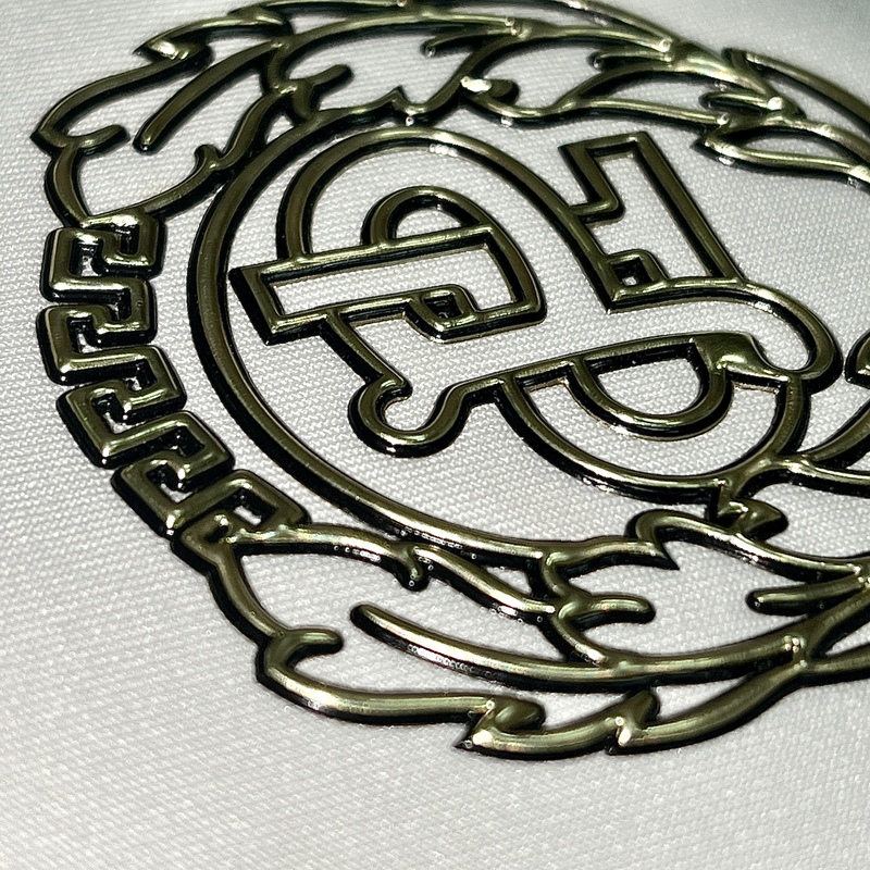 3D Metallic Raised Iron-on TPU Patch for Baseball Cap Logo