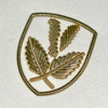 3D Metallic Gold Raised TPU Patch for High-end Brand Clothing