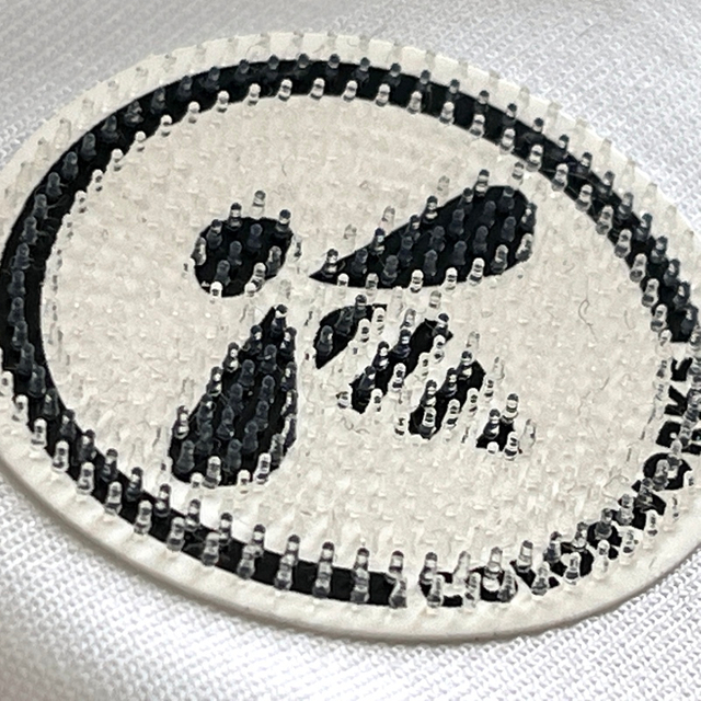 New Black And White Insect Pattern Brush Silicone Patches for Karting Cap