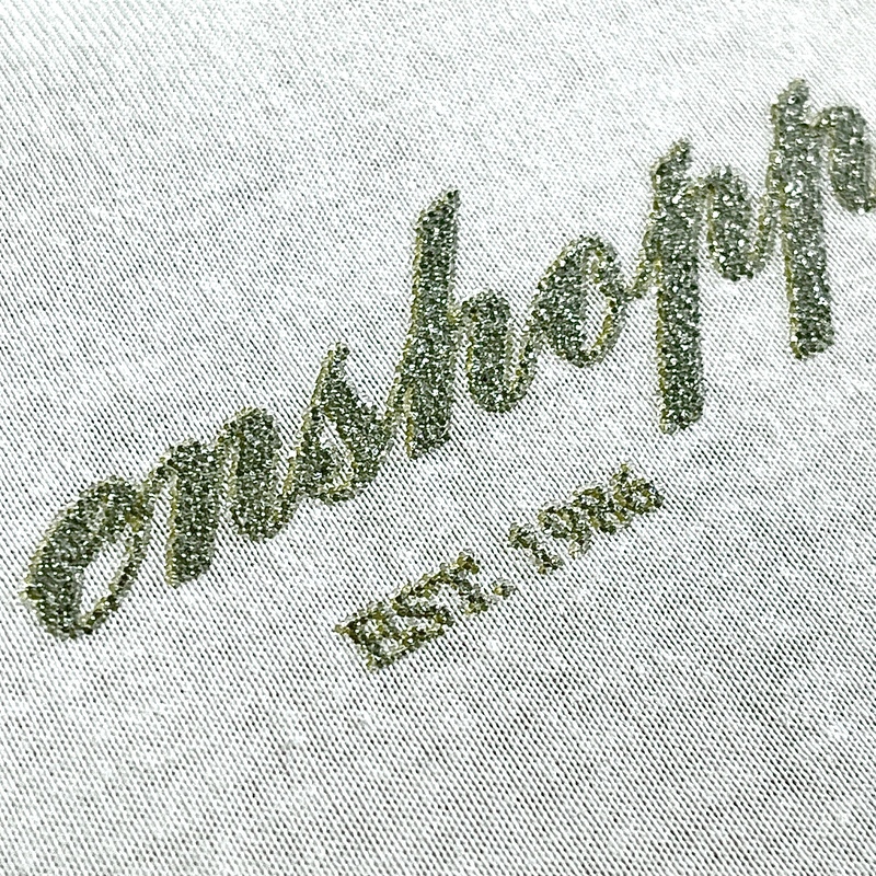 Heat Caviar Pattern Letter Logos Iron-On Stickers for Trendy Clothing Design