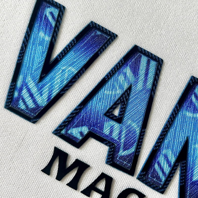 Luxurious Vivi Blue High Density Heat Transfer