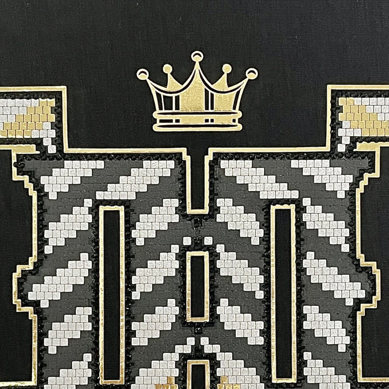 Golden Metallic Luxurious Heat Transfer
