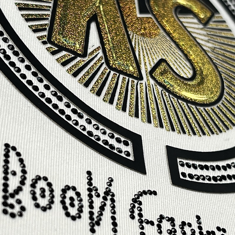 Golden Metallic High Density Letter Heat Transfer