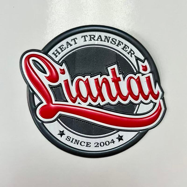 3D Customised Glossy Textured TPU Badge for activewaer