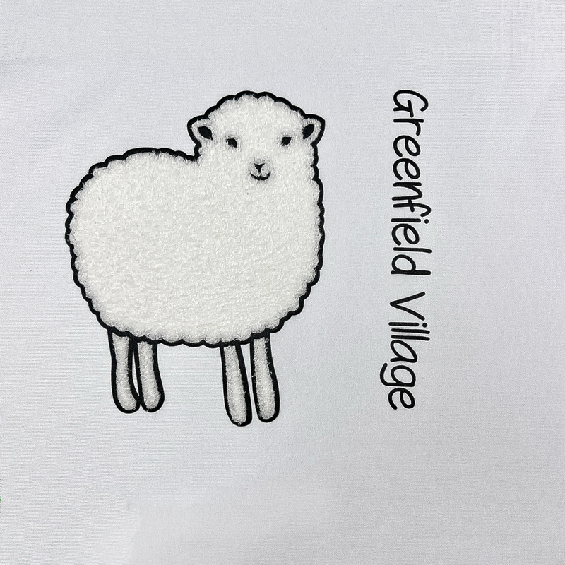 Plush Sticker Towel Embroidery Chenille Embroidery Heat Transfer Flock Patch