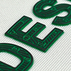 3D High-density Patterned Letters Heat Transfer Logo