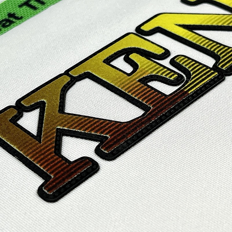 Gradient Design Multi-layer Flock Fabric Patch Heat Transfer