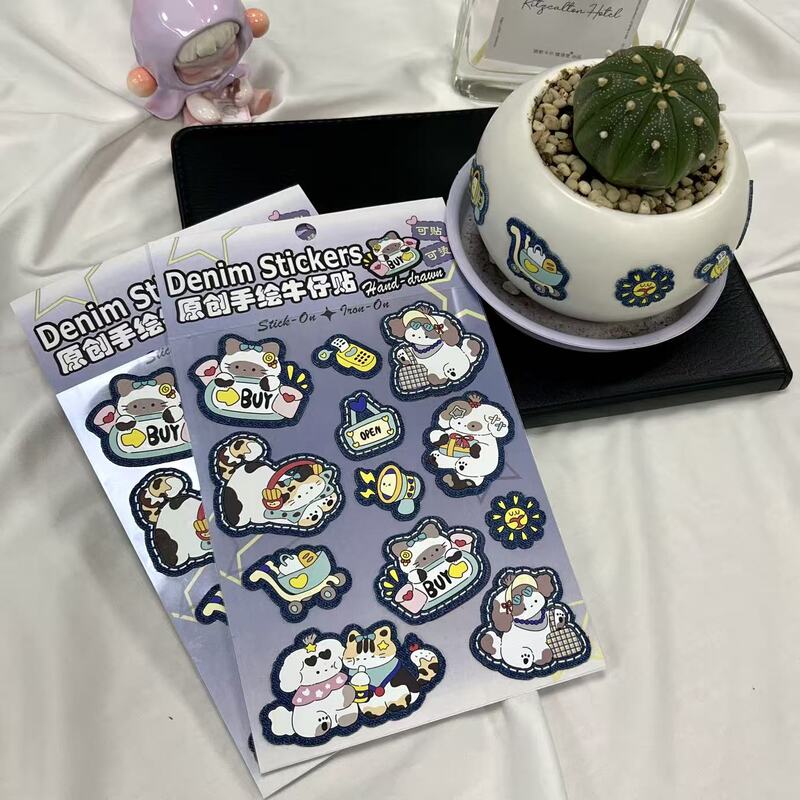 Customised DIY Iron-on and Stick-on Demin Stickers