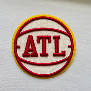 ATL Atlanta Hawks Logo Basketball Embroider Patch