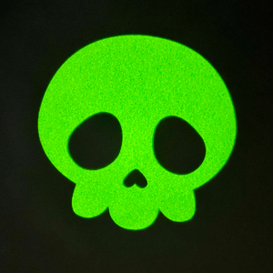 Evil Skull Luminous Heat Transfer Radiant Hazardous Printing