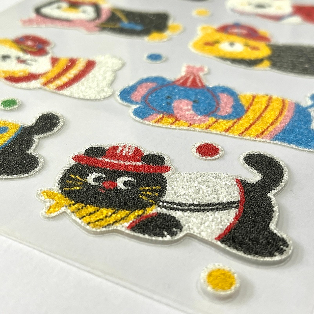 3D In-stock Customizable Adorable Animal Caviar Stickers for DIY Handicrafts
