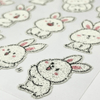 3D In-stock Customizable Cartoon Bunny Caviar Stickers for DIY Handicrafts