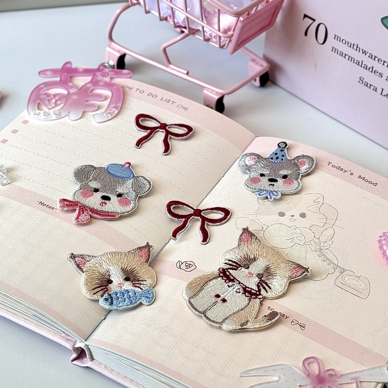 Customised DIY Animal Decorative Embroidery Stickers for Handicrafts