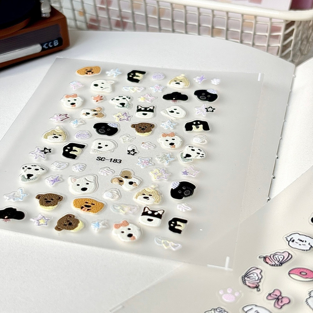 3D Customised DIY Decorative Embossing Stickers for Nails and Handicrafts