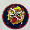 3D Lion Dance Silicone Heat Transfer Patches Logo Iron-on Patches for Sportswear Teamwear Uniform Caps Bags