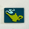 3D Square Teapot Club Rubber Silicone Badges Logo Patches Sports Hot Stamp Patches with Stars for Teamwear Uniform Sportswear