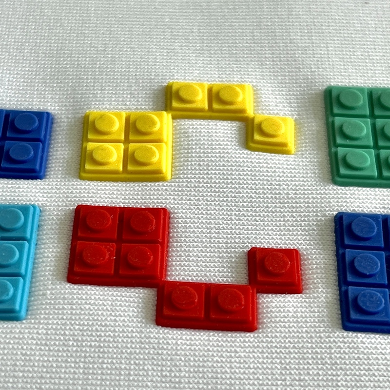 3D Color Letters Moulding Silicone Patches Heat Transfer Logo Patches for Fashion Brands Kids Garments Caps Bags
