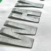 3D Silver Letters Sports Rubber Silicone Iron-on Patches Heat Transfer for Sportswear Teamwear Uniform Caps Bags