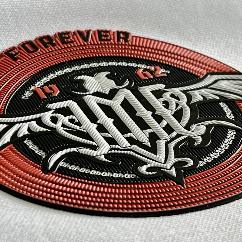 Retro-style Circular Embossed Badge