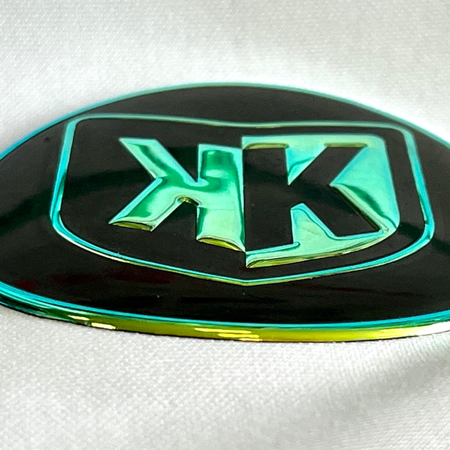 3D Iridescent Emblem Heat Press Logo Patch for Activewear