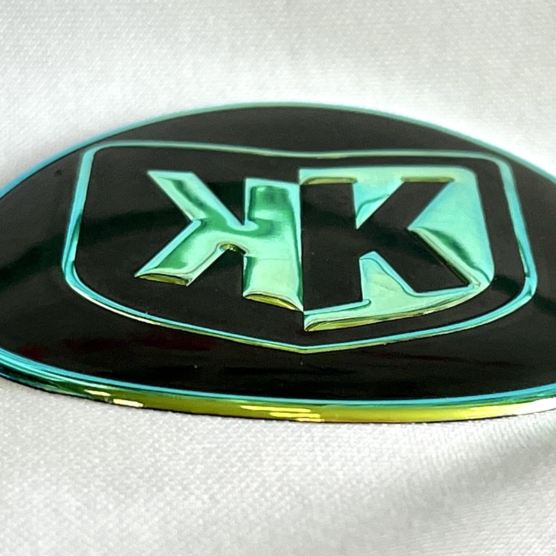 Colorful Metallic 3D Emblem Badge
