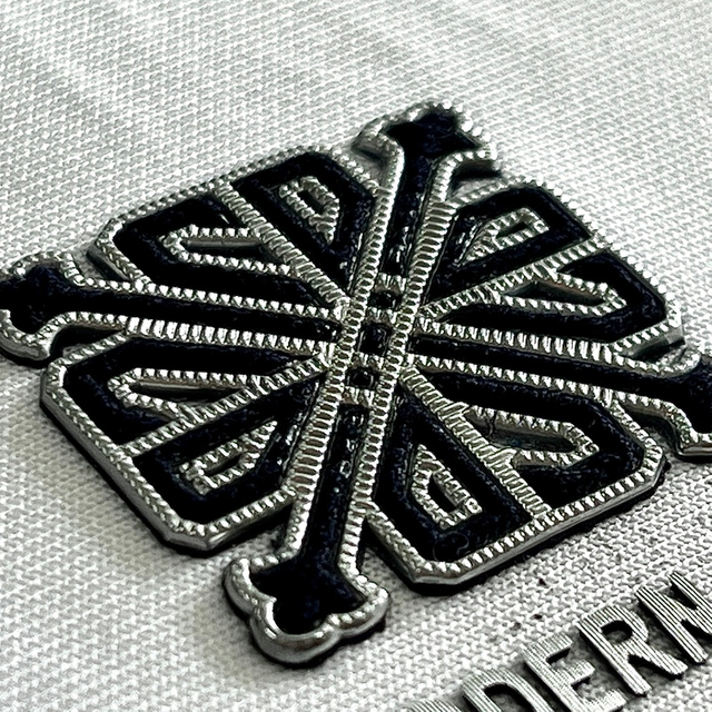 Matte Embossed Snowflake-motif TPU Badge