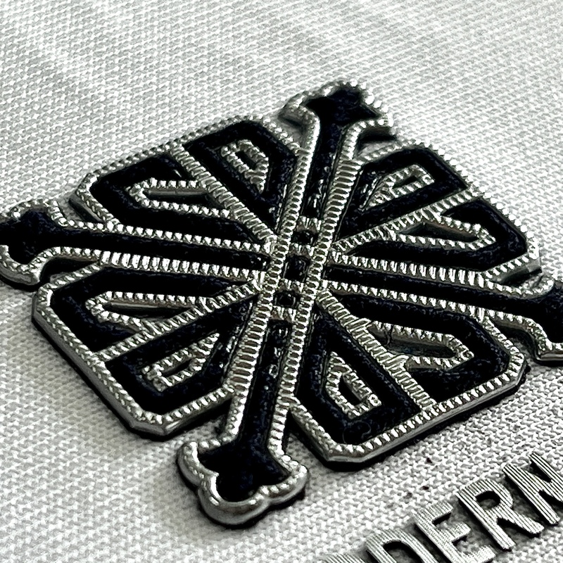 Matte Embossed Snowflake-motif TPU Badge