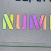 Colorful Reflective Letters Embossed Iron-on Badge