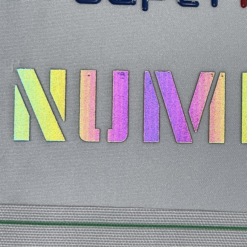 Colorful Reflective Letters Embossed Iron-on Badge