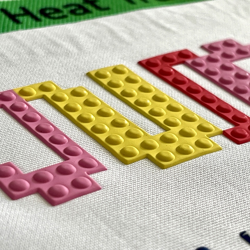  Multi-color Block-style Iron-on TPU Badge
