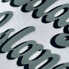3D Muiter-color Lettering with Yellow Accents Silicone Sew On Iron Patches for Garments