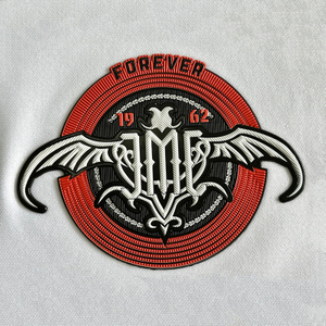 Retro-style Circular Embossed Badge