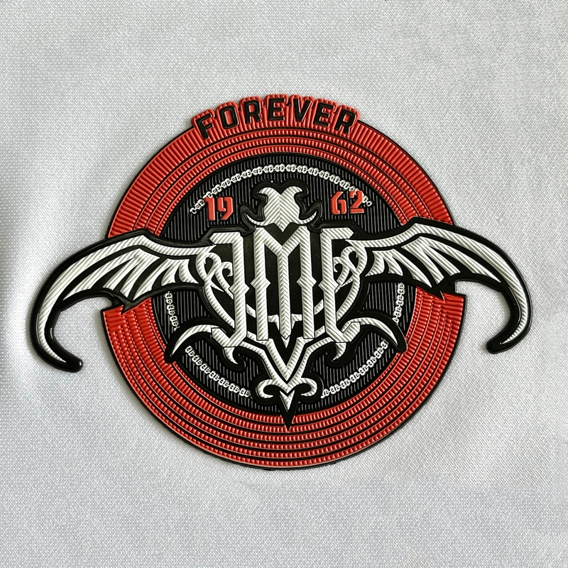 Retro-style Circular Embossed Badge