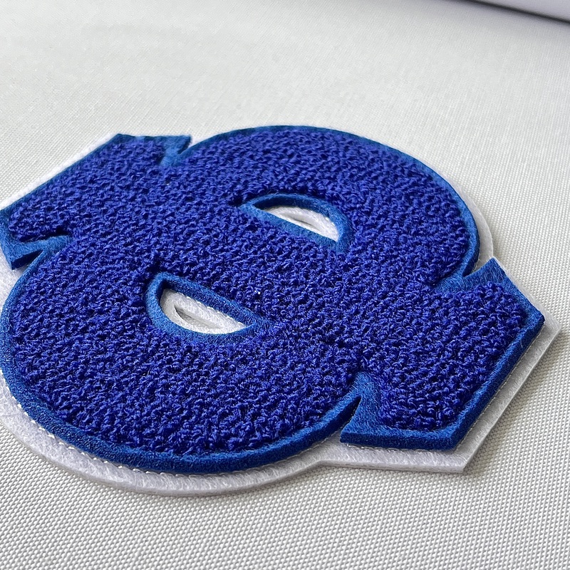 Blue Creative Unique Design Logo Embroidery Patch for Children's Sweatshirt Combination