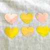 Heart Pattern UV Light Colour Changing Heat Transfers for Fashion Design