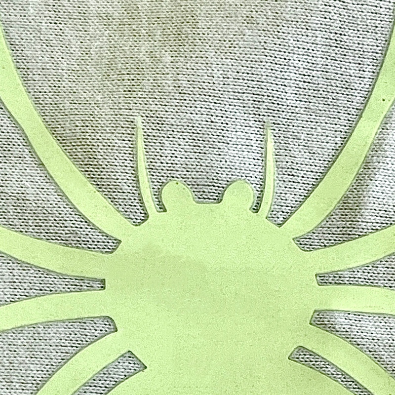 Spider Insect Pattern Glow In-the-dark Heat Transfers for Backpack Decoration