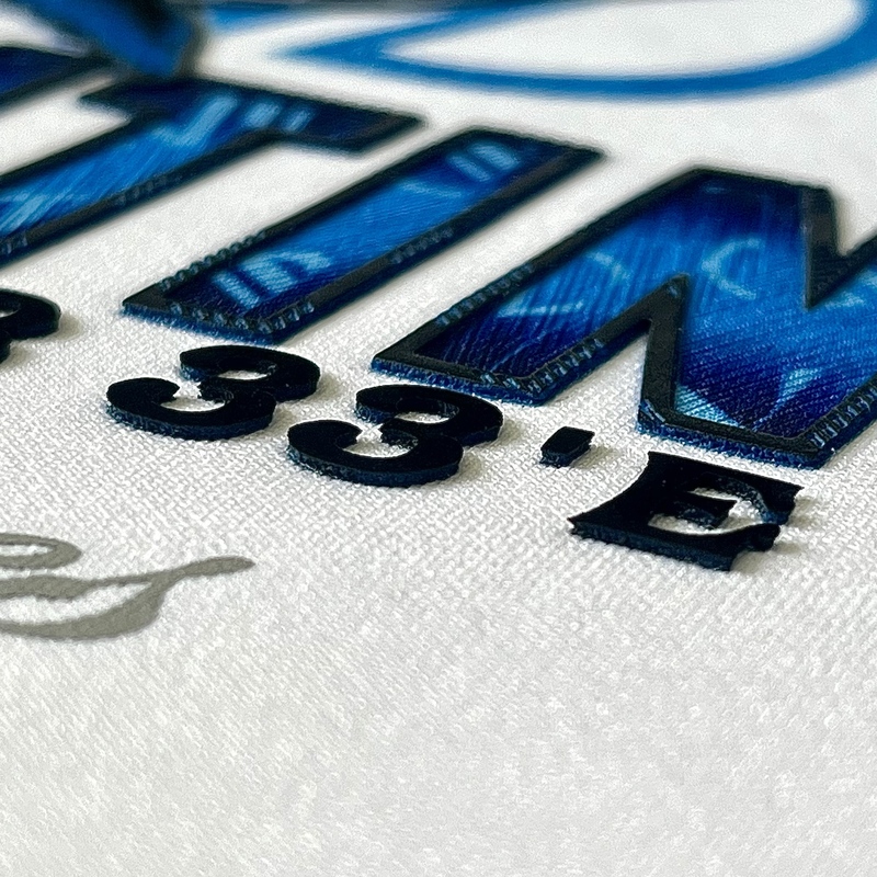 Luxurious Vivi Blue High Density Heat Transfer