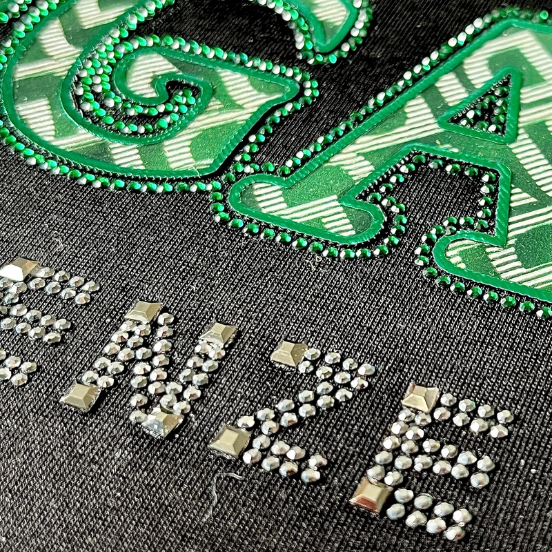 Green High Density Iron-on Letters