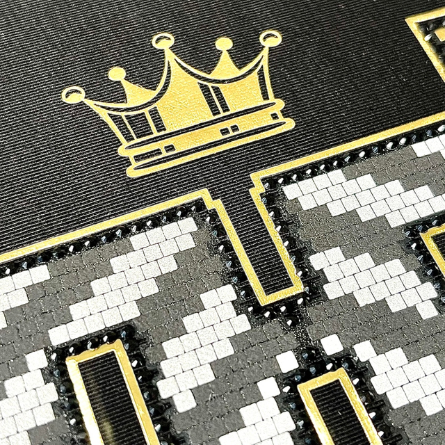 Golden Metallic Luxurious Heat Transfer