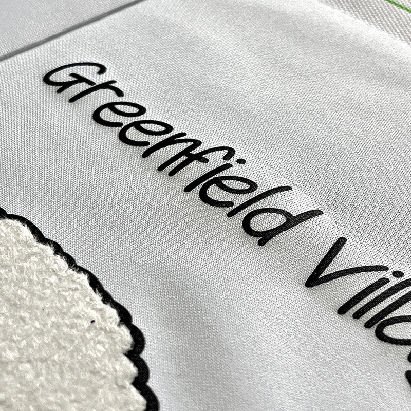 Plush Sticker Towel Embroidery Chenille Embroidery Heat Transfer Flock Patch