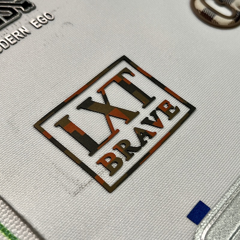 Full-colour High Density Letter Logo Patch for Fashionwear T-shirt