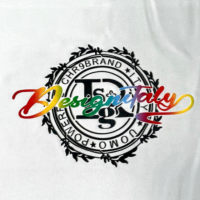 3D Custom Gradient Full Colour Flock Heat Transfer for Fashionwear 