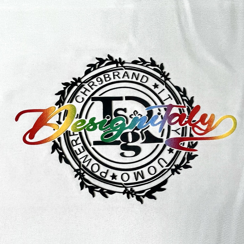 3D Custom Gradient Full Colour Flock Heat Transfer for Fashionwear 