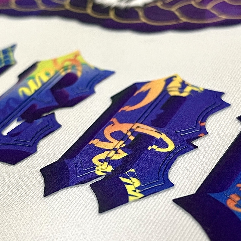 3D Custom Multi-layer Gradient Tiger Heat Transfer for Fashionwear Garment