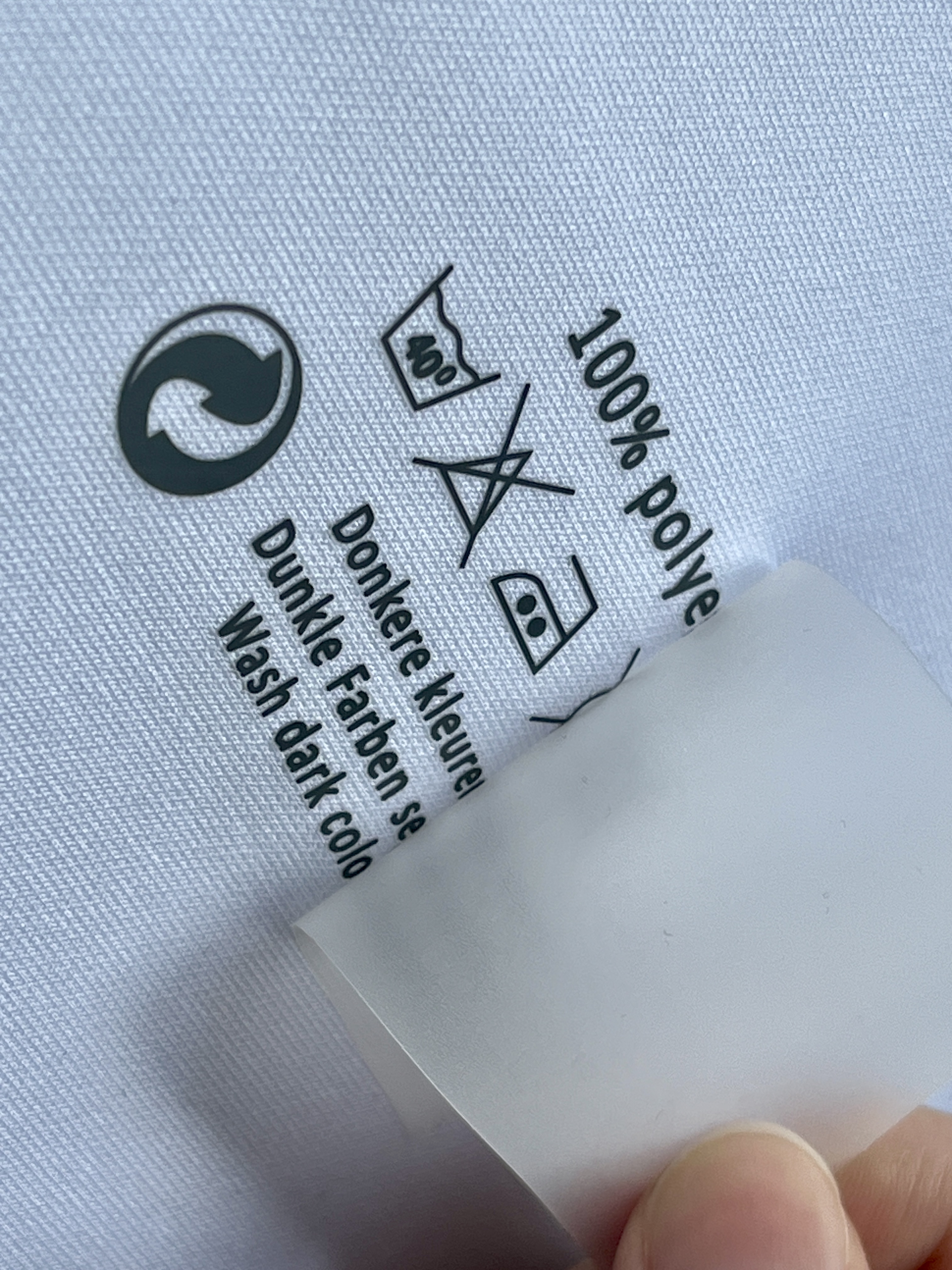 Washable Heat Transfer Label for Garment