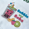 Cute Bubble Tea Letter Glitter Art Prints 