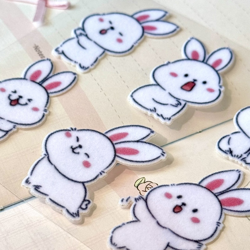 Customised DIY Adorable Animal Furry Stickers for Journal Handicrafts
