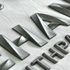 3D Silver Letters Sports Rubber Silicone Iron-on Patches Heat Transfer for Sportswear Teamwear Uniform Caps Bags