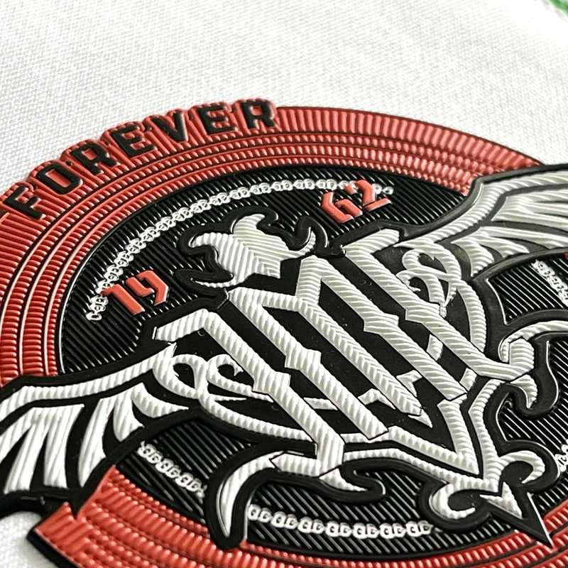 Retro-style Circular Embossed Badge